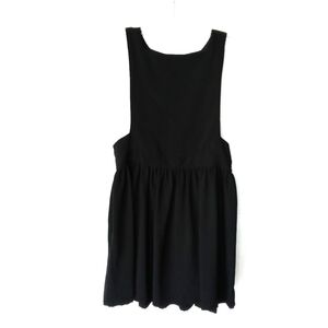 TOPSHOP Exposed Zipper Black Dress